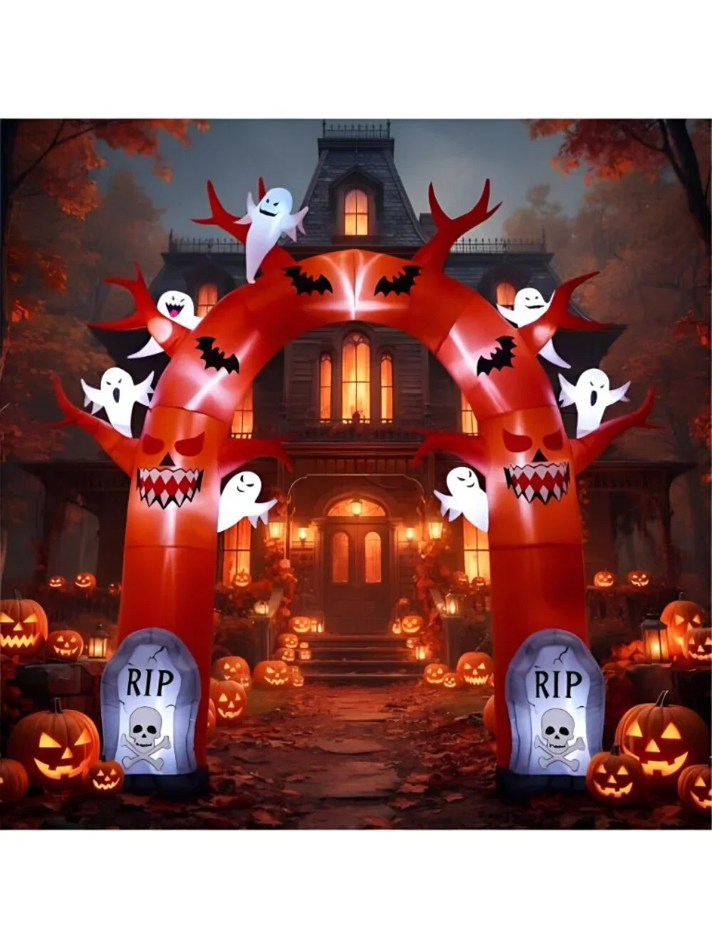 10FT Halloween Inflatables Dead Tree Archway Outdoor Decorations